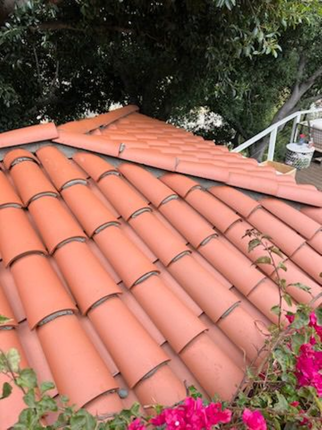 Tile roofing project